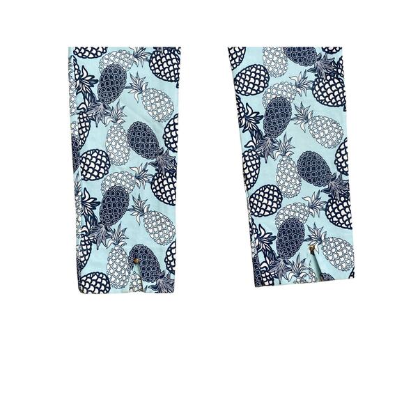 JEAN-PIERRE KLIFA Womens Size Medium Pull On Slim Leg High Rise Pineapple Pants - Picture 4 of 7